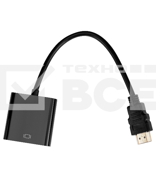 Переходник Buro HDMI (m)/VGA (f) 0.1м. (HDMI-M-VGA-F)