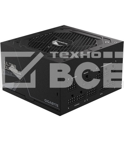Блок питания Gigabyte ATX 1000W GP-UD1000GM PG5 80 PLUS  gold (24+4+4pin) APFC 120mm fan 8xSATA Cab Manag RTL