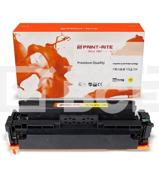 Картридж лазерный Print-Rite TFC454YPU1J PR-046 H YELLOW 046 H Yellow желтый (5000стр.) для Canon LBP 653Cdw/654Cx/MF732Cdw/734Cdw/735Cx