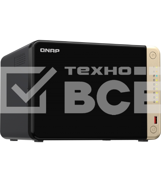 Сетевое хранилище NAS Qnap Original TS-664-8G 6-bay настольный Celeron N5095