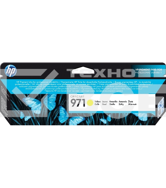 Картридж струйный HP 971 CN624AE желтый для HP OJ Pro X476dw/X576dw/X451dw/X551dw (2500стр.)