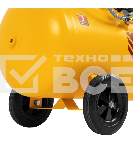 Компрессор безмаслянный малошумный DLS 2250/100, 2250 Вт, 3х750, 100 л, 410 л/мин блок упр  Denzel