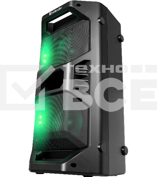 Портативная акустика Defender Rage 50 Вт Light/BT/FM/USB/LED/TWS черный
