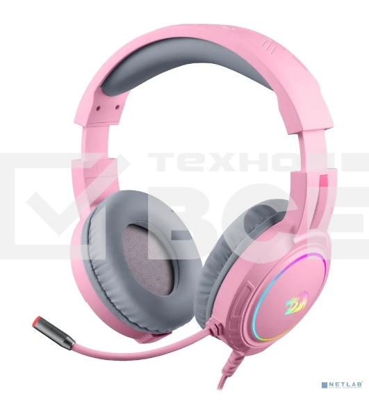 Гарнитура игровая Defender Mento RGB  3.5мм  розовые