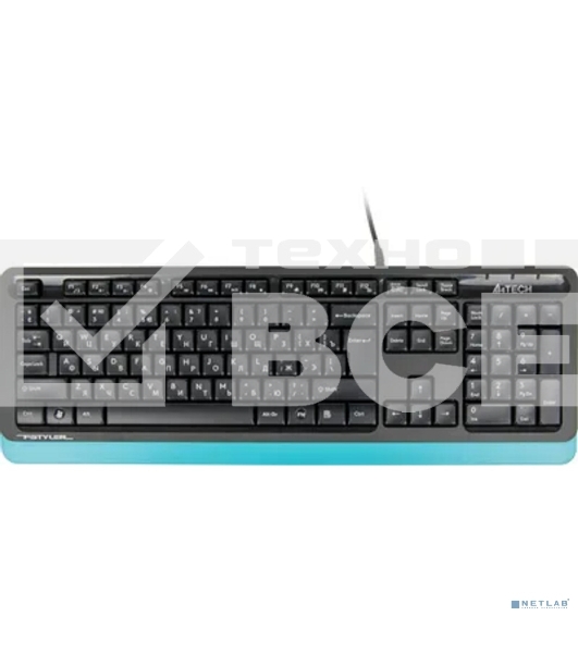 Клавиатура + мышь A4Tech Fstyler F1010 клав:черный/синий мышь:черный/синий USB Multimedia