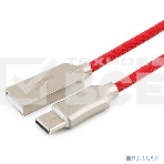 Кабель USB 2.0 Cablexpert CC-P-USBC02R-1.8M, AM/Type-C, серия Platinum, длина 1.8м, красный, блистер, фото2