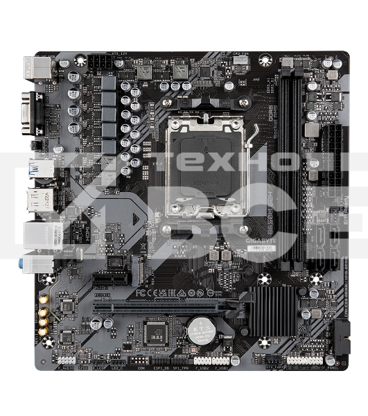 Материнская плата Gigabyte B650M S2H (V1.2), AM5, AMD B650, 2xDDR5, 4xSATA, 1xM.2, 1xPCI-E 4.0 x16, 3xUSB-A 3.2 Gen 1, 1xUSB-C 3.2 Gen 1, 1x 1Gb LAN, 3x3.5 мм, 7.1, Micro-ATX