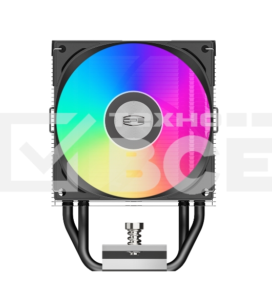 Кулер для процессора PCCooler R300 ARGB BK черный 92мм алюминий+медь 2200rpm 30db 4-pin 150W 133мм