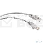 Шнур комм. Cabeus, кат. 6, неэкр., U/UTP, RJ45/RJ45, PVC, AWG24, 0.5м, серый, фото 1