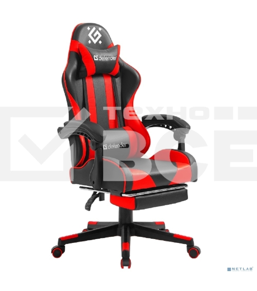 Кресло игровое Defender ROCK BLACK/RED PU