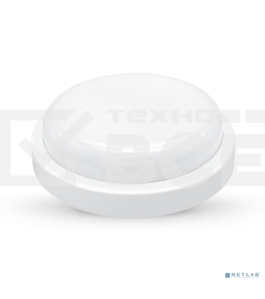 Светильник Ultraflash LBF-0312 C01 (Св-к LED влагозащищенный, 12 Вт, IP54, 220В, круг)