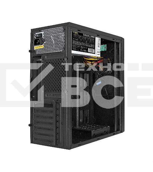 Компьютерный корпус Miditower ExeGate XP-333U-UNS350 (ATX, БП UNS350 с вент. 12см, 1хUSB/2хUSB 3.0, аудио, черный)