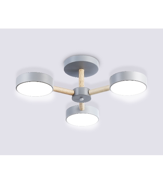 Светильник Ambrella light FL4822/3 GR серый 3000K-6400K 40W D580*160 (ПДУ ИК)