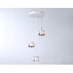 Светильник Ambrella light TN71249/3 WH/GD белый/золото GX53/3 D250*1090, фото 1