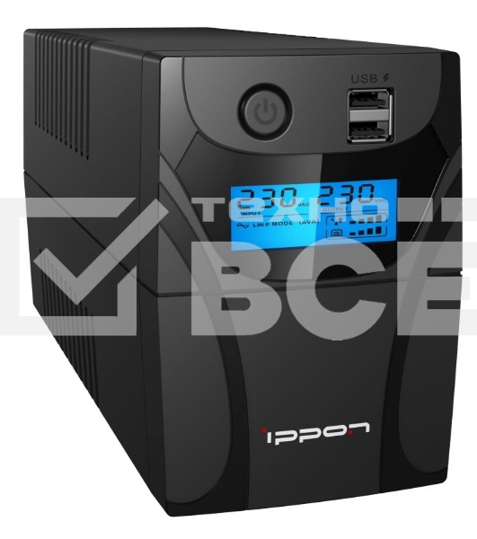 Источник бесперебойного питания Ippon Back Power Pro II Euro 850 480Вт 850ВА черный