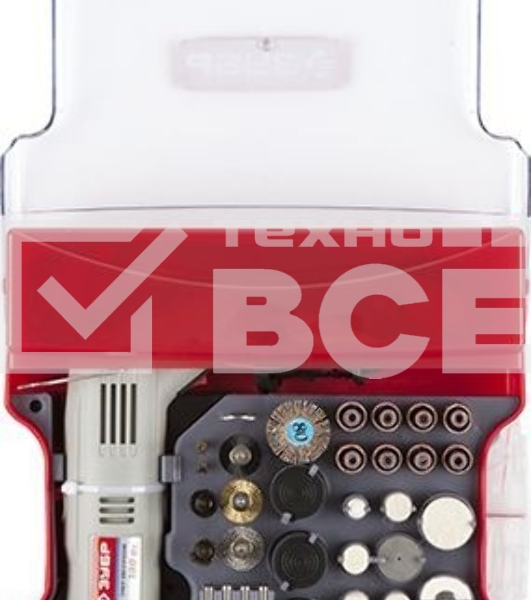 Прямошлифовальная машина (гравер) Зубр Гравер ЗГ-130ЭК H172 электрический с набором мини-насадок в кейсе, 172 предмета