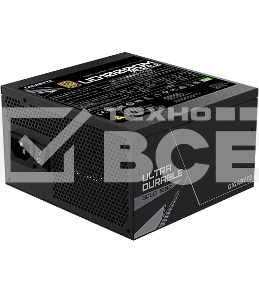 Блок питания Gigabyte ATX 1000W GP-UD1000GM PG5 80 PLUS  gold (24+4+4pin) APFC 120mm fan 8xSATA Cab Manag RTL