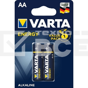 Батарейка Varta ENERGY LR6 AA BL2 Alkaline 1.5V (4106) (2/40/200) (2 шт.)
