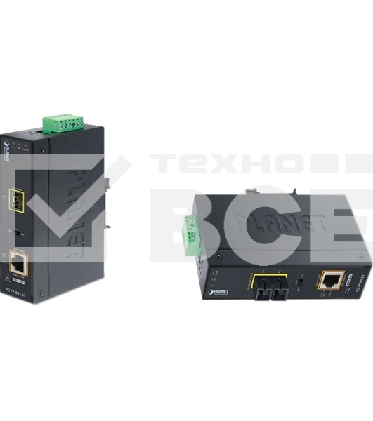 Индустриальный медиа конвертер IGTP-805AT IP30 Industrial 10/100/1000Base-T to Gigabit SFP Converter with 802.3at POE+ (-40 to 75C)