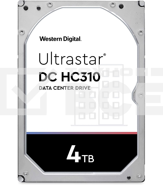 Жесткий диск WD SATA-III 4Tb 0B36534 HUS726T4TALE6L4 Ultrastar DC HC310 (7200rpm) 256Mb 3.5
