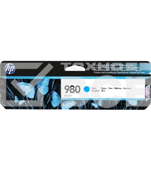 Картридж струйный HP D8J07A голубой для HP OJ Ent X585/X555 (6600стр.)