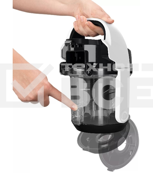 Пылесос Bosch BGS05A222 белый/черный, 700 Вт, уборка сухая, пылесборник контейнер 1.5 л