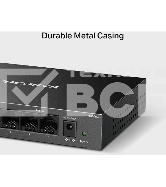 Настольный коммутатор Mercusys MS108GS с 8 гигабитными портами