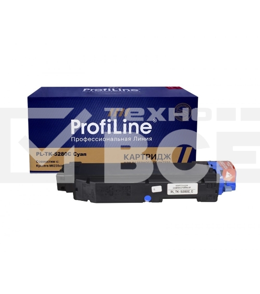 Картридж PL-TK-5280C для принтеров Kyocera M6235cidn/M6635cidn/P6235cdn Голубой 11000 копий ProfiLine