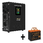 Комплект Источник бесперебойного питания EX295995RUS + батарея 80Aч EX285654RUS 1шт (инвертор, синус, для котла, настенный) ExeGate FineSine SX-500.LCD.AVR.2SH <500VA/300W, чистая синусоида, цветной LCD-дисплей, AVR, 2*Schuko, линейно-интерактивный, крепление настенное/универсальное, Black> + батарея ExeGate HRL 12-80 (12В, 80Ач) 1шт, фото9