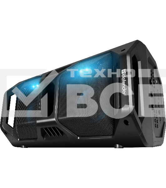 Портативная акустика Defender Rage 50 Вт Light/BT/FM/USB/LED/TWS черный