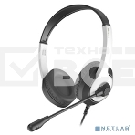 Гарнитура проводная с микрофоном A4Tech Fstyler FH100U белый/черный 2м, фото 1