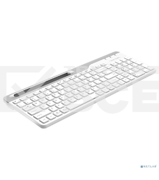 Клавиатура A4Tech Fstyler FBK25 беспроводная, USB, Bluetooth/Радиоканал, белый/серый