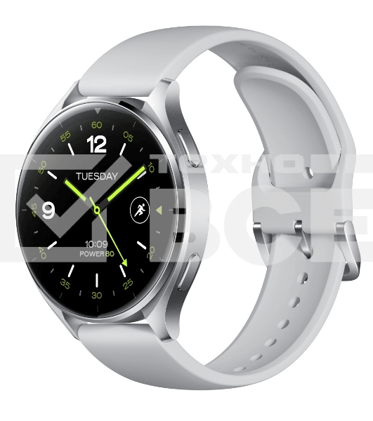 Смарт-часы Xiaomi Watch 2 Silver Case With Gray TPU Strap M2320W1