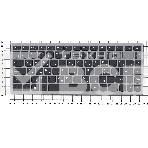 Клавиатура для ноутбука Lenovo Flex 14 G400s черная с серой рамкой, фото2