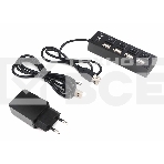 Разветвитель USB2.0 Gembird 4xUSB, блок питания 2А, подсветка и выкл, кабель USB 55см, черный (UHB-U2P4-02A), фото5