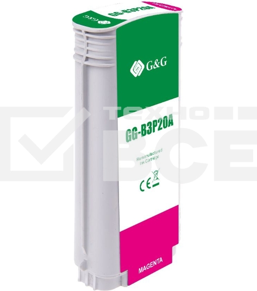 Картридж струйный G&G GG-B3P20A №727 пурпурный (130 мл) для HP DJ T920/T1500/T2530