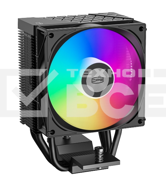 Кулер для процессора PCCooler R300 ARGB BK черный 92мм алюминий+медь 2200rpm 30db 4-pin 150W 133мм