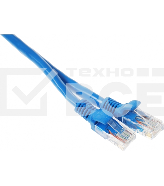 Патч-корд UTP Cablexpert кат.6, 1м, литой, многожильный (синий)