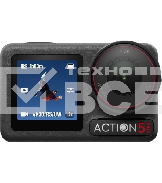 Экшн-камера Dji Osmo Action 5 Standard Combo 1xCMOS 12Mpix серый/черный