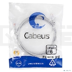 Патч-корд Cabeus PC-UTP-RJ45-Cat.6-1.5m-LSZH, U/UTP, категория 6, 2xRJ45/8p8c, неэкранированный, серый, LSZH, 1.5м, фото3
