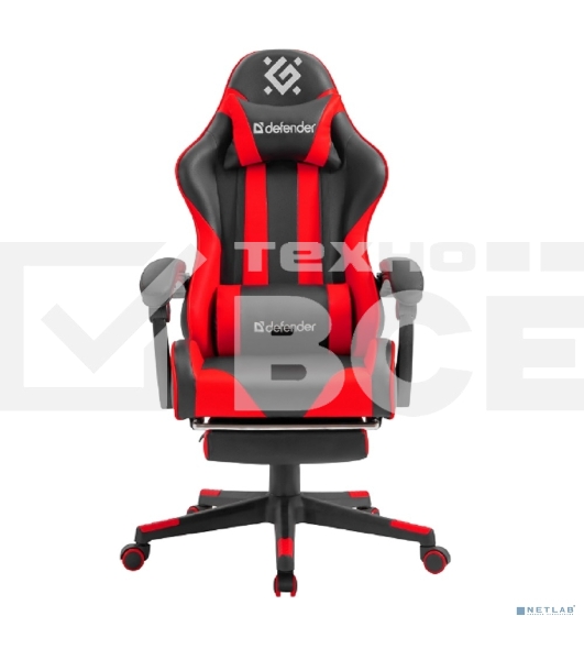 Кресло игровое Defender ROCK BLACK/RED PU