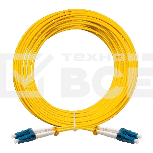 Патч-корд волоконно-оптический ExeGate FC-D-9-LC-LC-15M-LSZH (Шнур ВО SM 9/125 (OS2/G.652.D), LC/UPC-LC/UPC, Duplex, LSZH, 15м)
