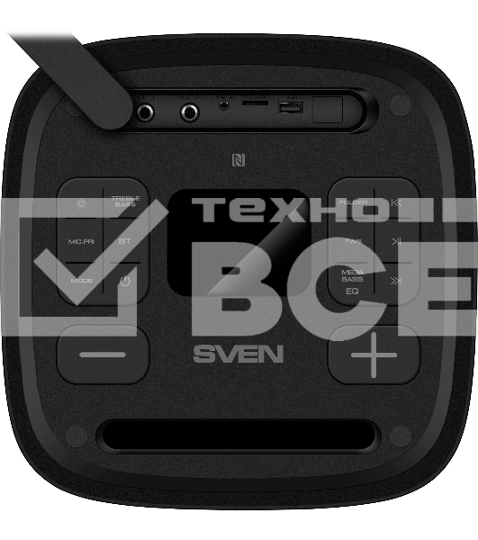 Мобильные колонки Sven PS-950 2.0 черные 2x80 W Bluetooth