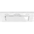 Встраиваемая вытяжка Monsher INNA 40 Blanc, 40 см, производительность 750 м3/ч, 3 скорости, турбо режим, механическое управление, уровень шума 45 дБ, LED освещение, угольный фильтр KF-Y (опция), цвет белый/нержавеющая сталь, фото2