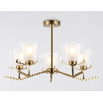 Светильник Ambrella light LH57007/5 BS/FR латунь/белый матовый E14/5 max 40W D690*390, фото5
