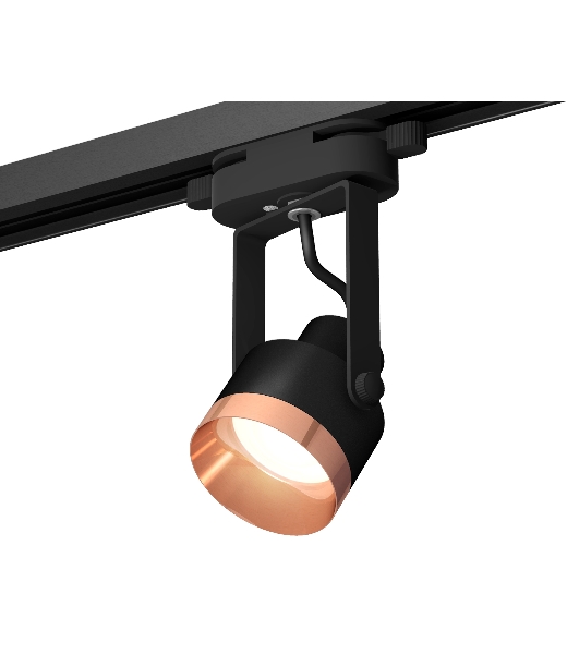 Светильник Ambrella light XT6602045 PBK/PPG черный полированный/золото розовое полированное MR16 GU10 (C6602, N6135)