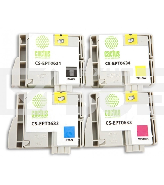 Картридж струйный Cactus CS-EPT0635 многоцветный (40 мл) для Epson Stylus C67/C87/CX3700/CX4100/CX4700