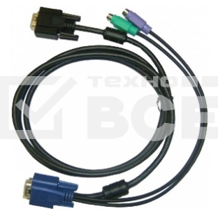 Переключатель D-Link DKVM-IPCB/10 Упаковка 10 кабелей KVM для устройств DKVM-IP1/IP8, длина 1.8м 