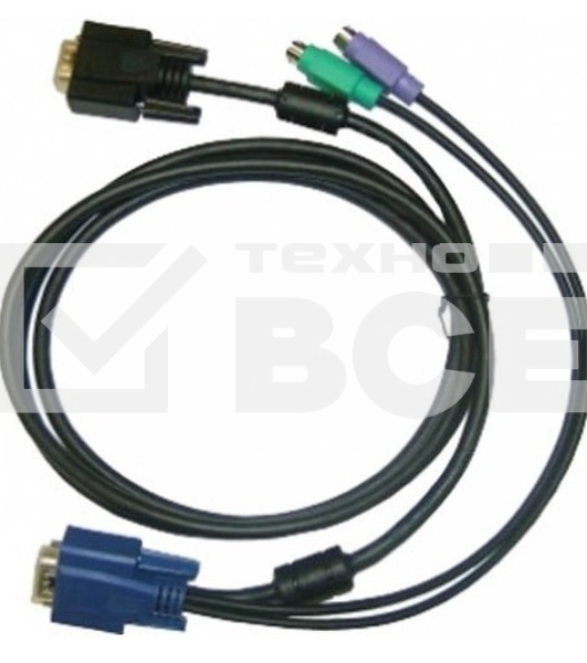 Переключатель D-Link DKVM-IPCB/10 Упаковка 10 кабелей KVM для устройств DKVM-IP1/IP8, длина 1.8м 