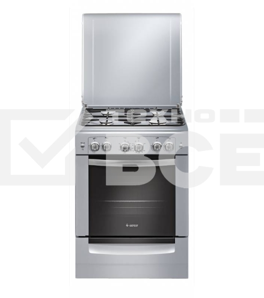 Плита газовая Gefest ПГ 6100-02 0068 серый, конфорок 4 шт, духовка 52 л, 60 см x 85 см x 60 см
